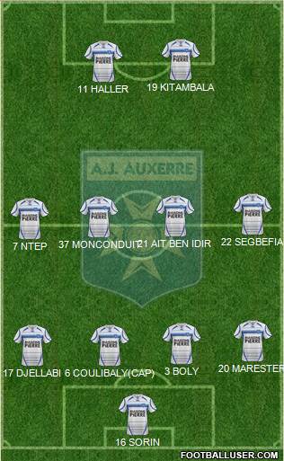 A.J. Auxerre Formation 2013