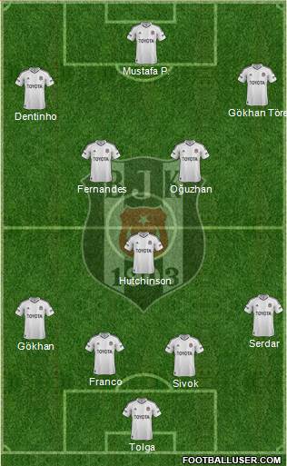 Besiktas JK Formation 2013
