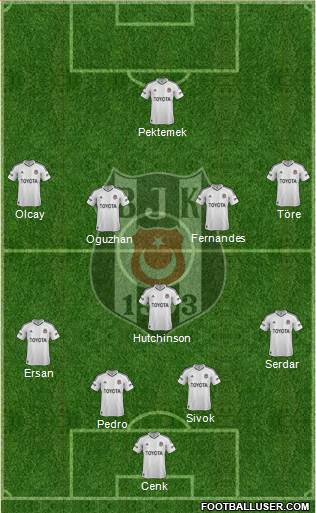 Besiktas JK Formation 2013