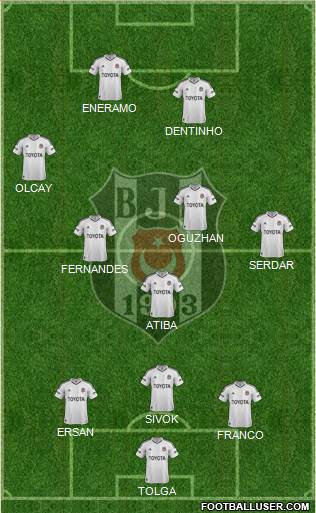 Besiktas JK Formation 2013