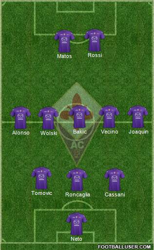 Fiorentina Formation 2013