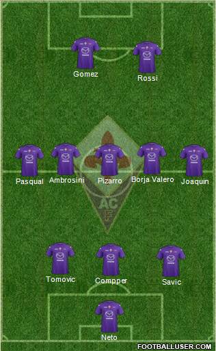 Fiorentina Formation 2013