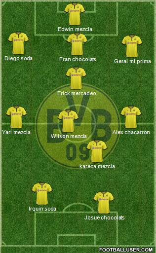 Borussia Dortmund Formation 2013