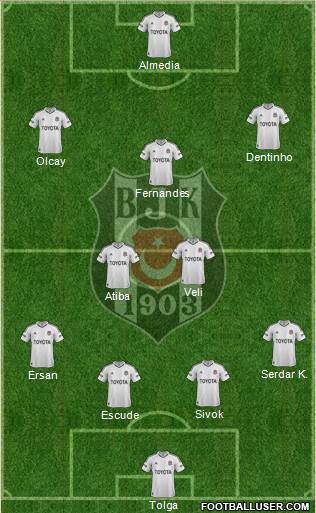 Besiktas JK Formation 2013