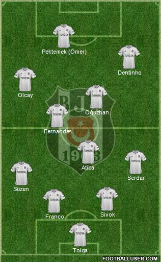 Besiktas JK Formation 2013