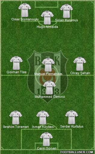 Besiktas JK Formation 2013