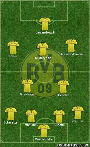 Borussia Dortmund Formation 2013