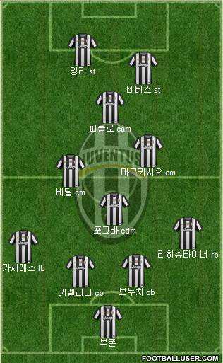 Juventus Formation 2013