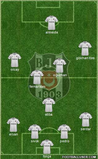 Besiktas JK Formation 2013