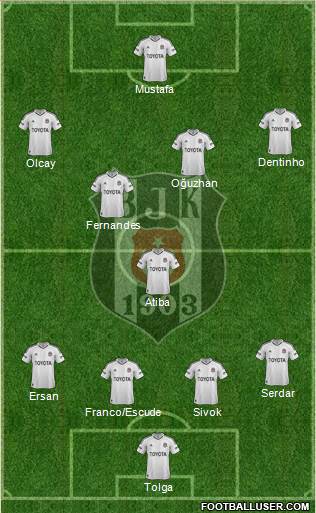 Besiktas JK Formation 2013