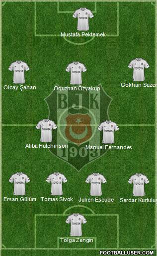 Besiktas JK Formation 2013