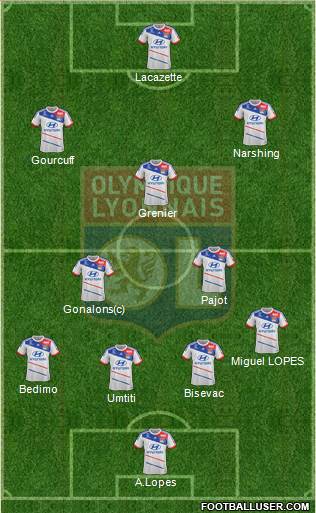 Olympique Lyonnais Formation 2013