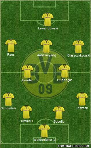 Borussia Dortmund Formation 2013