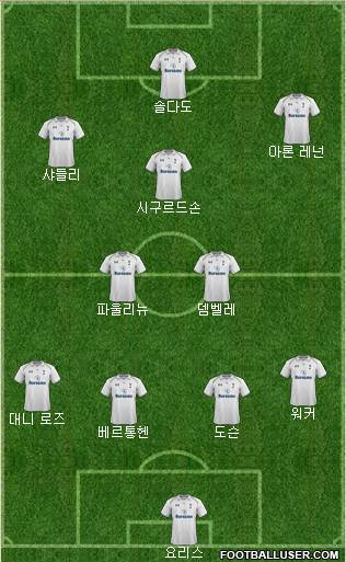 Tottenham Hotspur Formation 2013