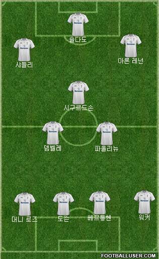 Tottenham Hotspur Formation 2013