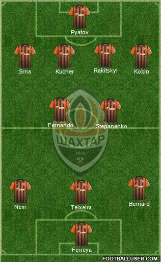 Shakhtar Donetsk Formation 2013