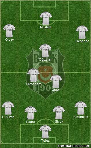 Besiktas JK Formation 2013