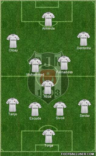 Besiktas JK Formation 2013