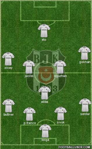 Besiktas JK Formation 2013