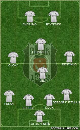 Besiktas JK Formation 2013