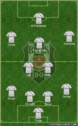 Besiktas JK Formation 2013