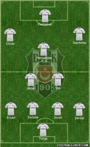 Besiktas JK Formation 2013