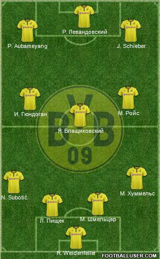 Borussia Dortmund Formation 2013