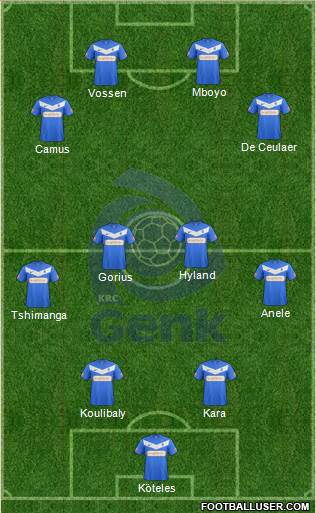 K Racing Club Genk Formation 2013