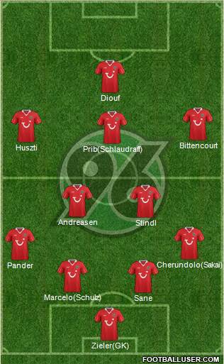 Hannover 96 Formation 2013