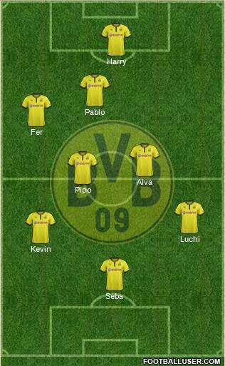 Borussia Dortmund Formation 2013