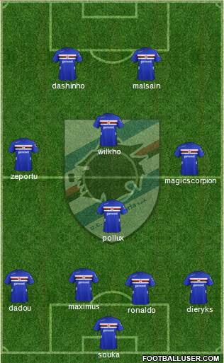 Sampdoria Formation 2013