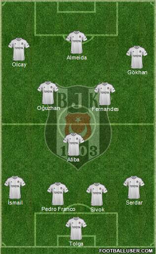 Besiktas JK Formation 2013