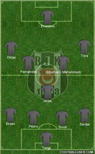 Besiktas JK Formation 2013