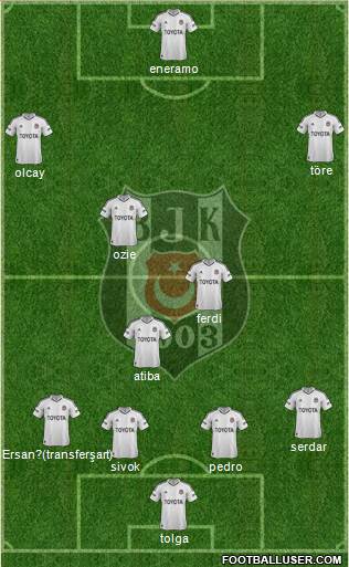 Besiktas JK Formation 2013