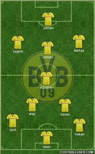 Borussia Dortmund Formation 2013