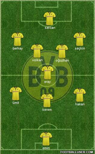 Borussia Dortmund Formation 2013