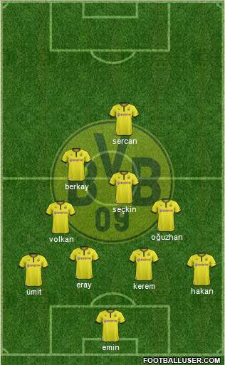 Borussia Dortmund Formation 2013