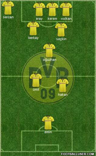 Borussia Dortmund Formation 2013