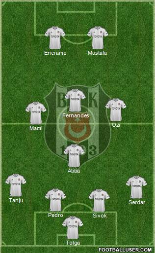 Besiktas JK Formation 2013