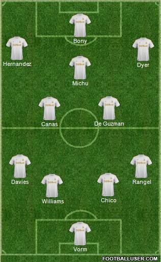 Swansea City Formation 2013