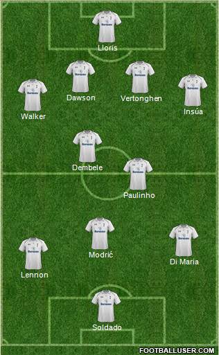 Tottenham Hotspur Formation 2013