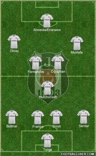Besiktas JK Formation 2013