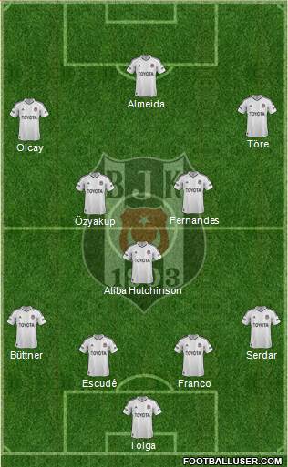Besiktas JK Formation 2013