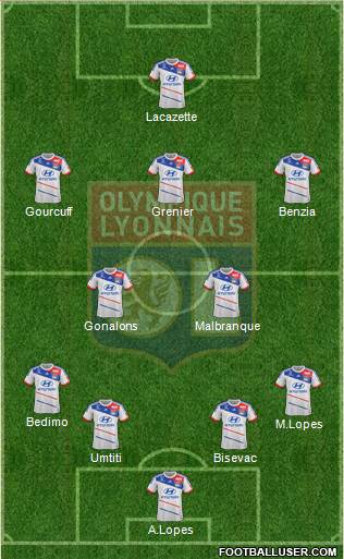 Olympique Lyonnais Formation 2013