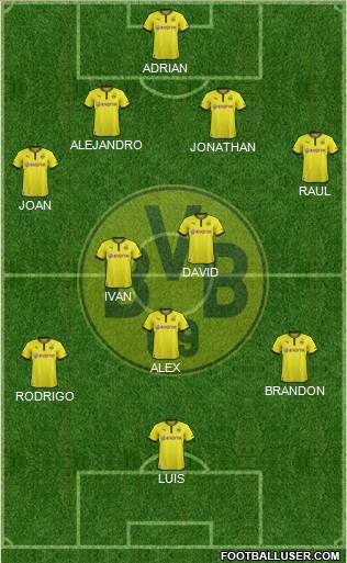 Borussia Dortmund Formation 2013