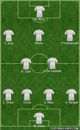Swansea City Formation 2013
