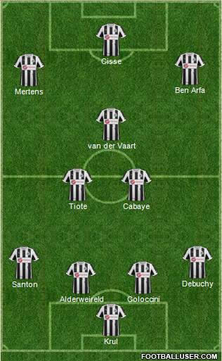 Newcastle United Formation 2013