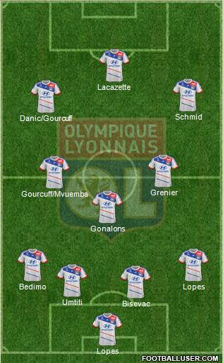 Olympique Lyonnais Formation 2013