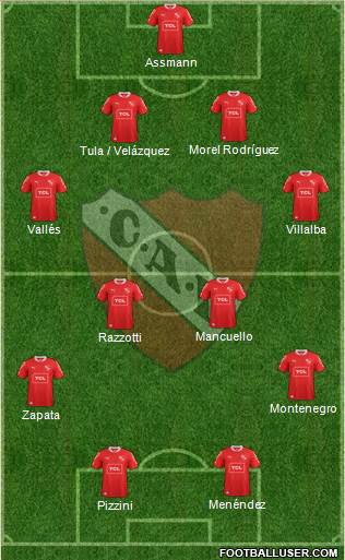 Independiente Formation 2013