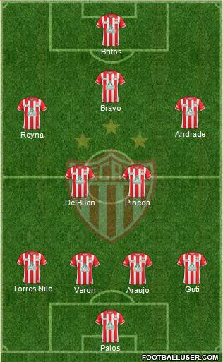 Club Deportivo Necaxa Formation 2013